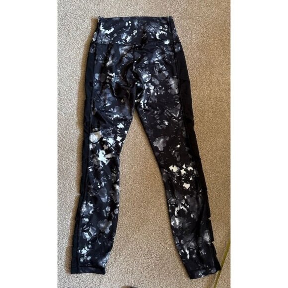Lululemon Rise and Flow Pants Womens Size 4 Dusk Black Full On Luxtreme Leggings - Picture 5 of 6